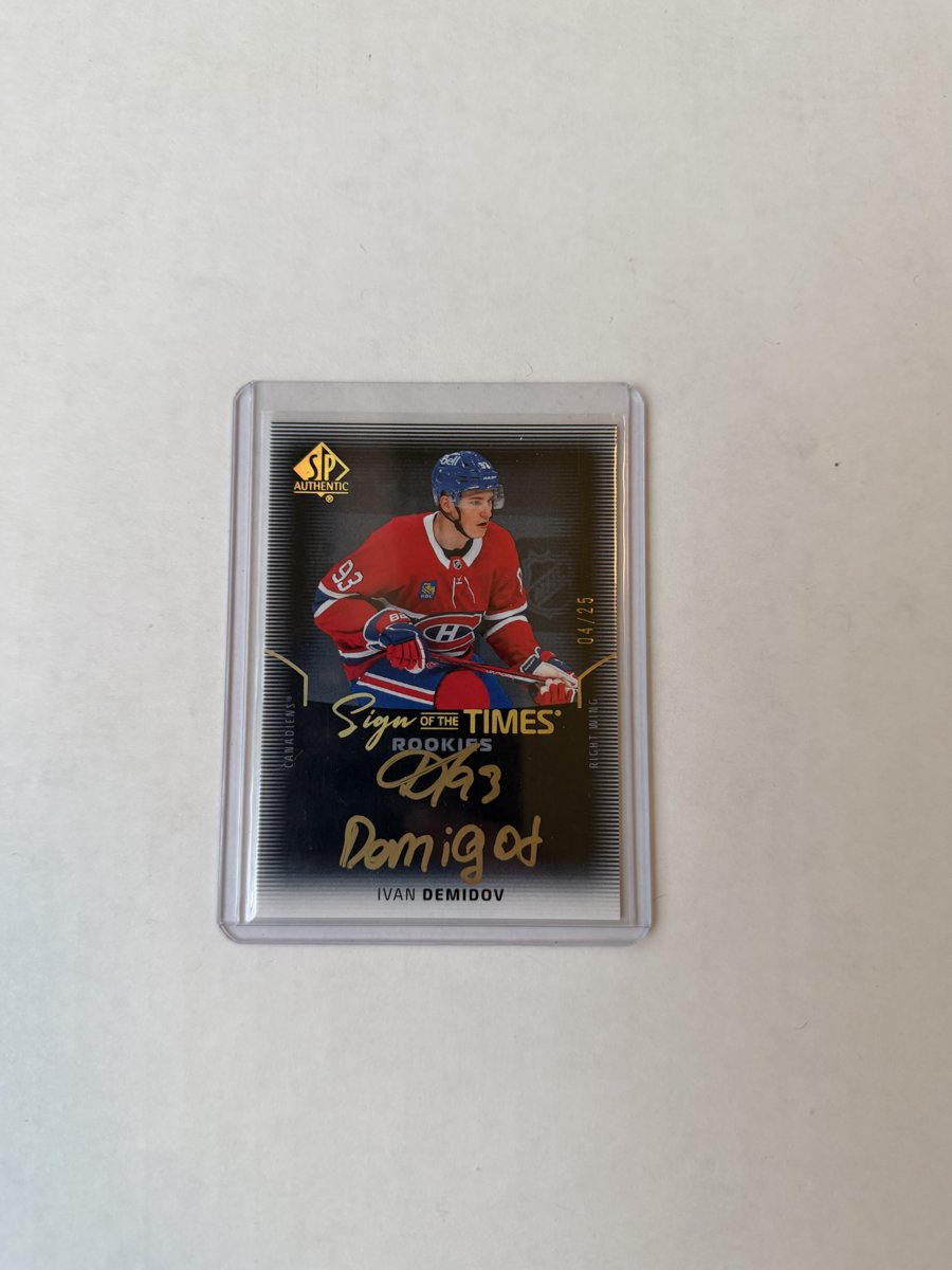 Ivan Demidov Sign of the Times Rookies Auto — front