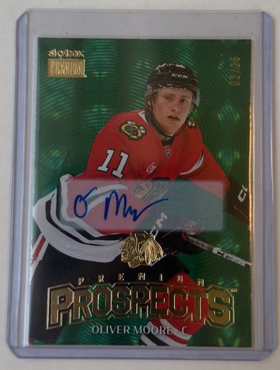 Oliver Moore Premier Prospects Star Emeralds Auto — front