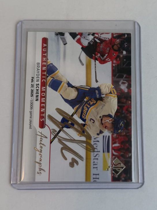 Brayden Schenn Authentic Moments Auto — front