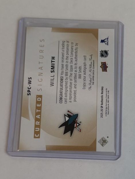 Will Smith Curated Signatures Auto — back