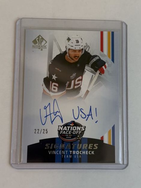 Vincent Trocheck Nations Face-Off Signatures — front